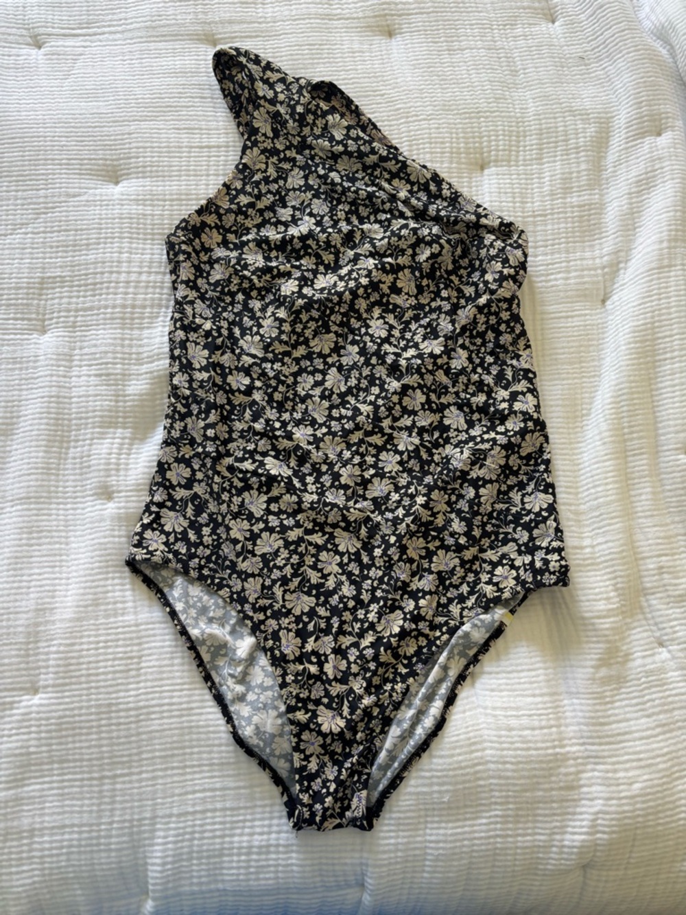 Summersalt Sidestroke One-Shoulder Swimsuit in Vintage Floral- Sea Urchin